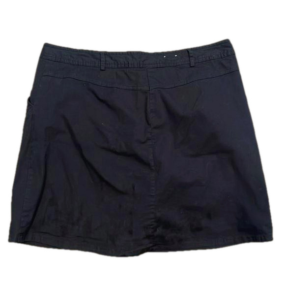 White Stag black cotton/spandex size 12 skirt with front pockets and zipper - Picture 2 of 5